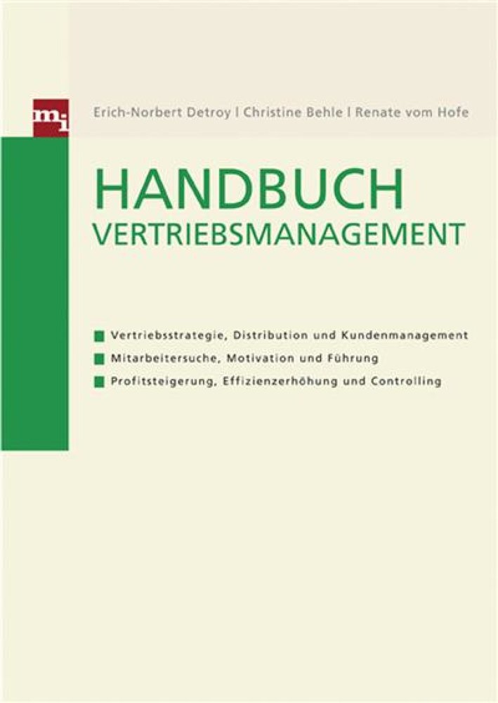 Handbuch Vertriebsmanagement