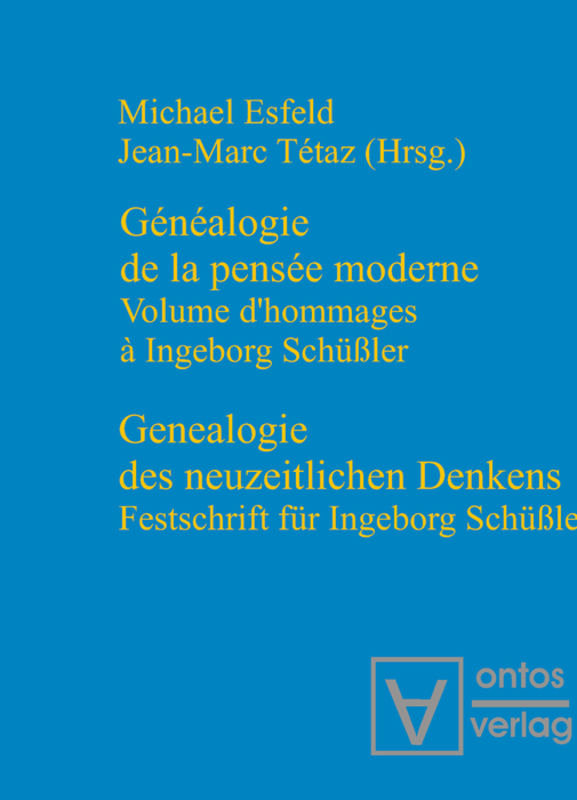 Genealogie des neuzeitlichen Denkens / Généalogie de la pensée moderne