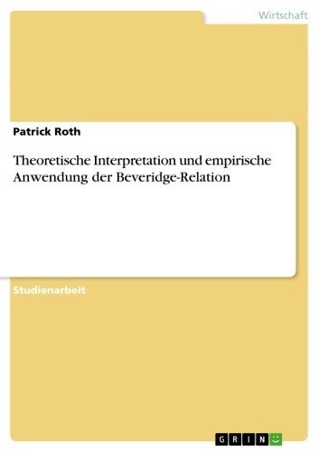 Theoretische Interpretation und empirische Anwendung der Beveridge-Relation