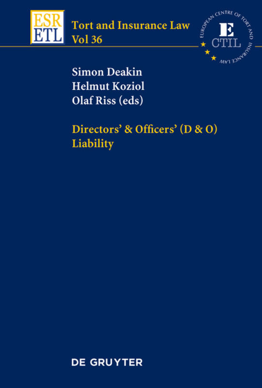 Directors & Officers (D & O) Liability