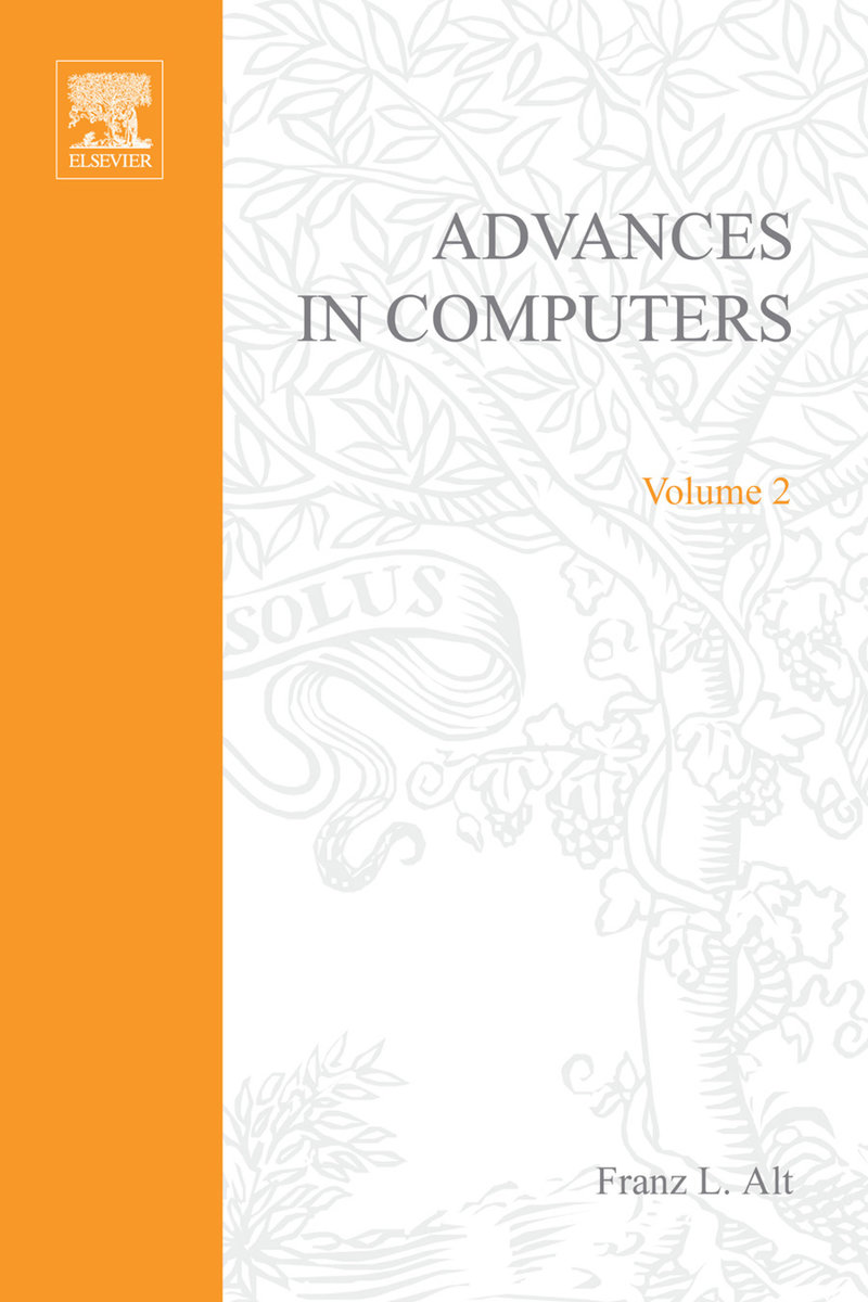 ADVANCES IN COMPUTERS VOL 2