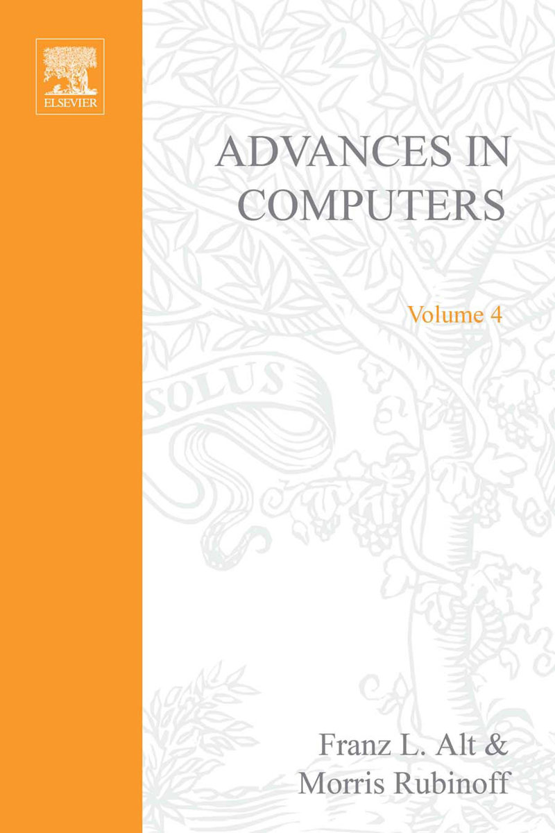 ADVANCES IN COMPUTERS VOL 4