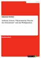 Anthony Downs 'Ökonomische Theorie der Demokratie' und das Wahlparadox