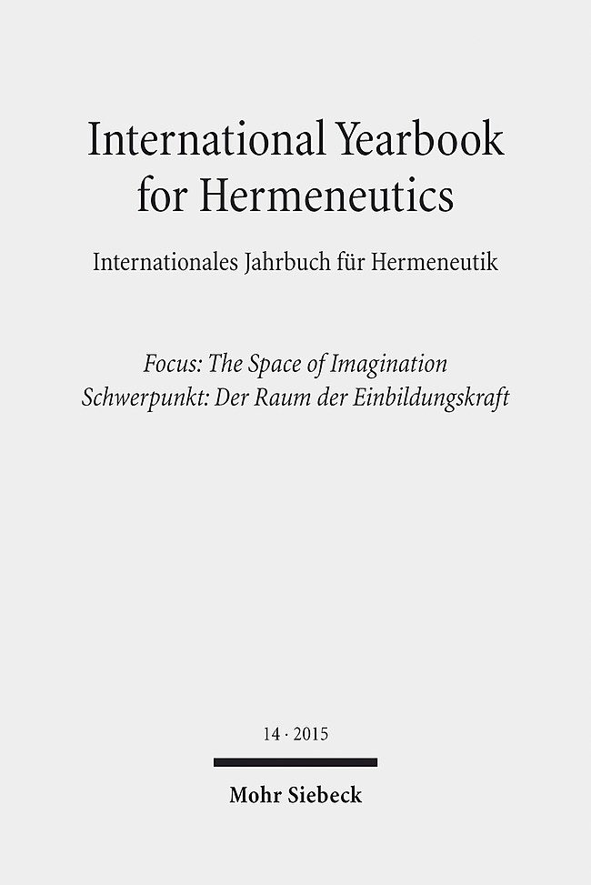 International Yearbook for Hermeneutics / Internationales Jahrbuch für Hermeneutik