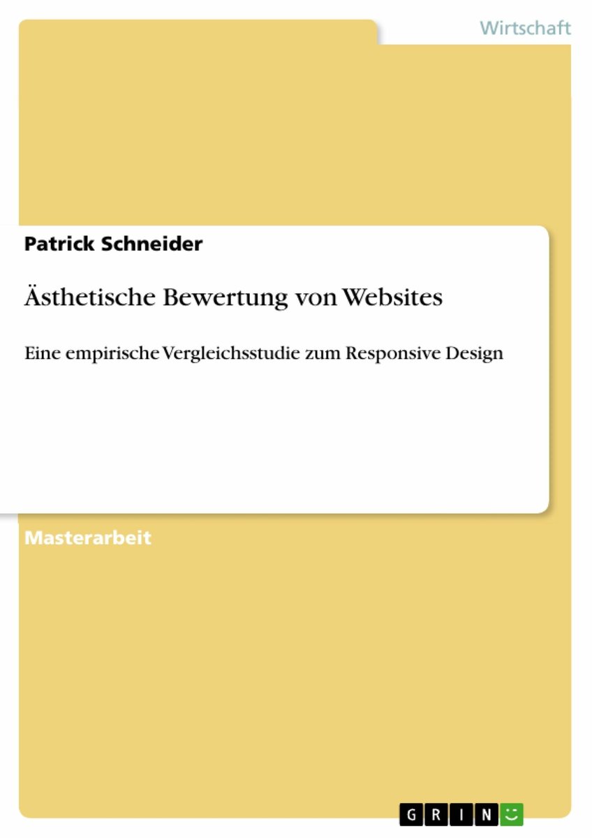 Ästhetische Bewertung von Websites