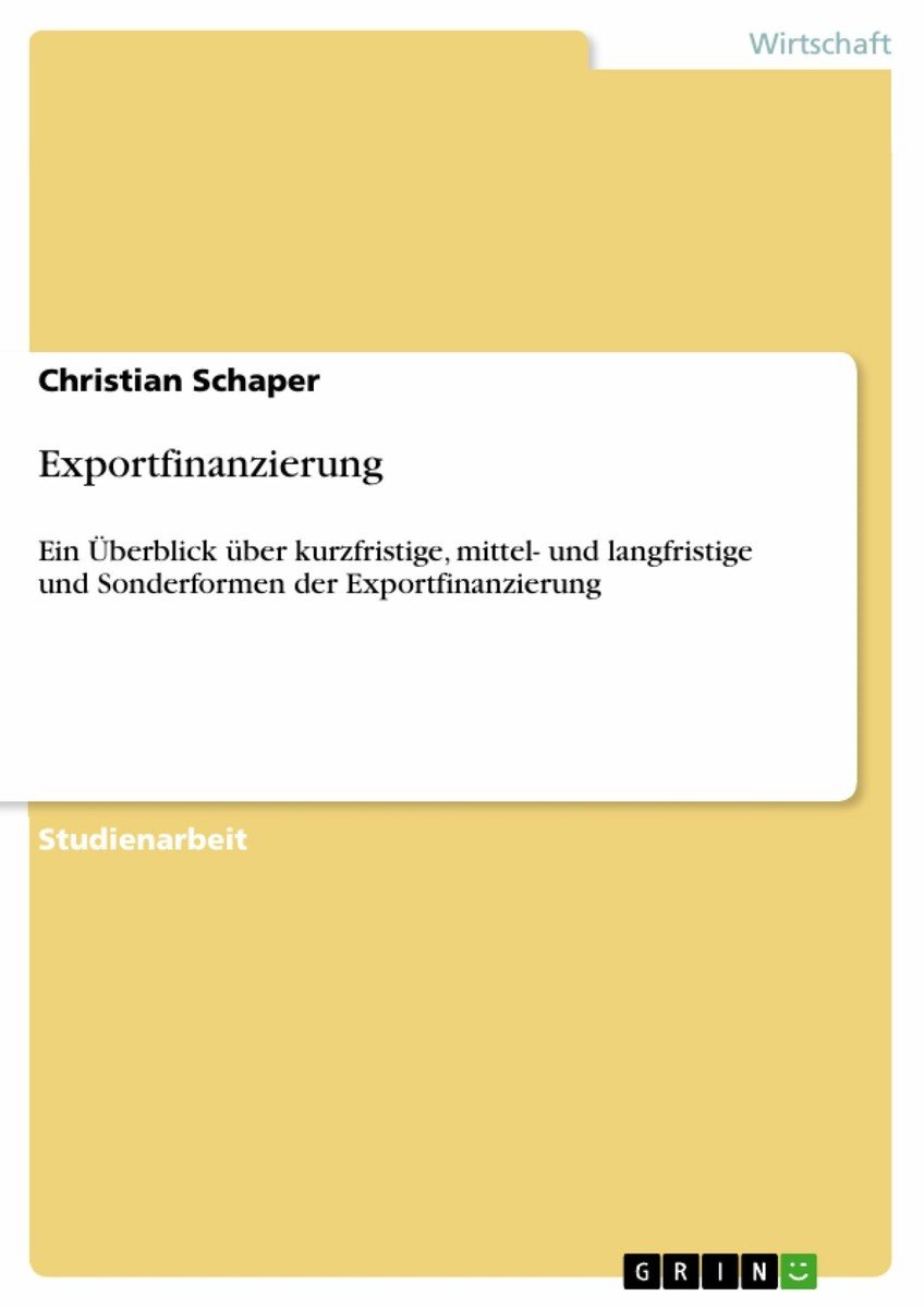 Exportfinanzierung