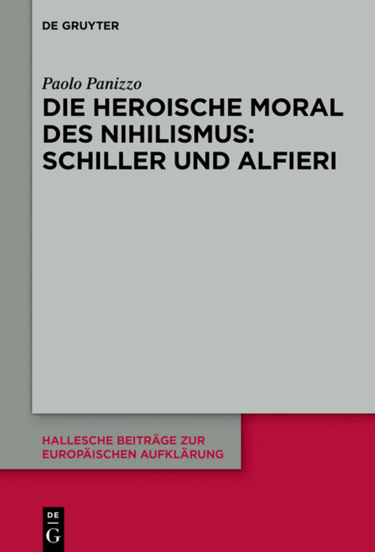 Die heroische Moral des Nihilismus: Schiller und Alfieri