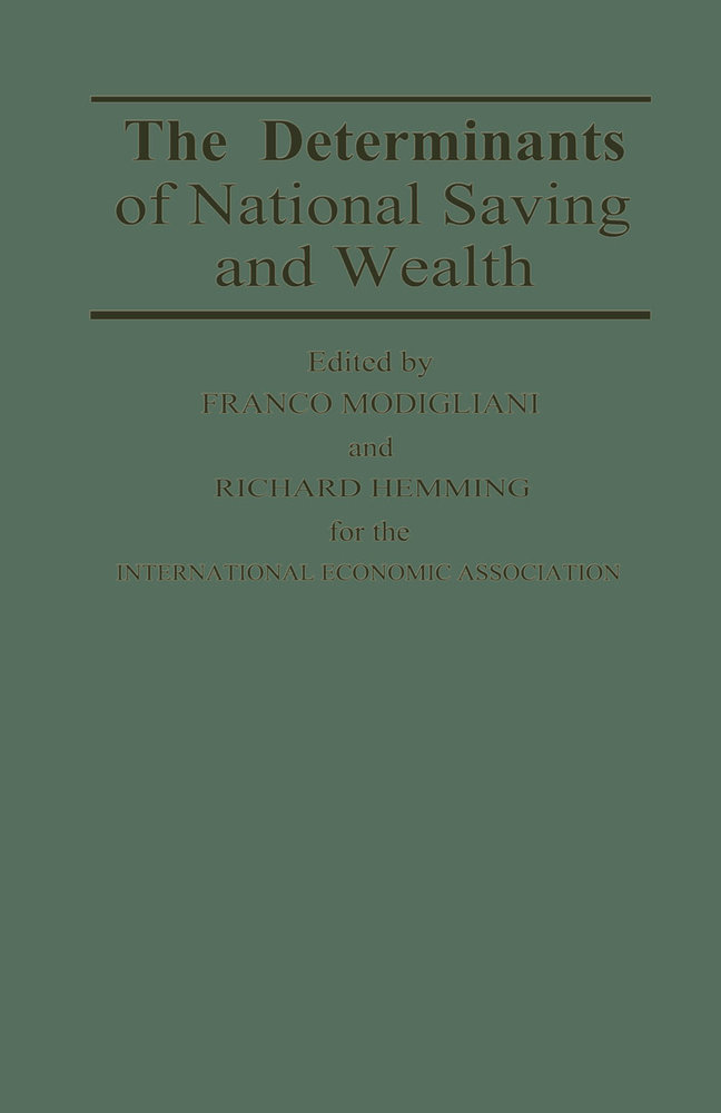 The Determinants of National Saving and Wealth