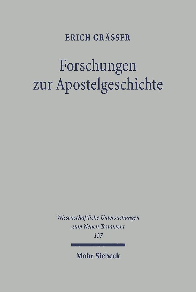 Forschungen zur Apostelgeschichte