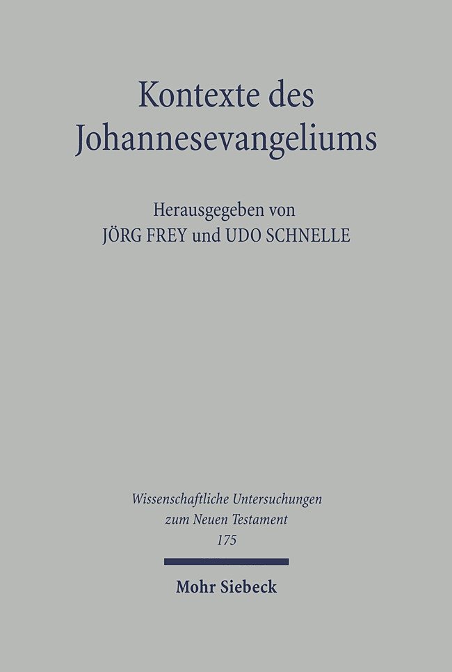 Kontexte des Johannesevangeliums