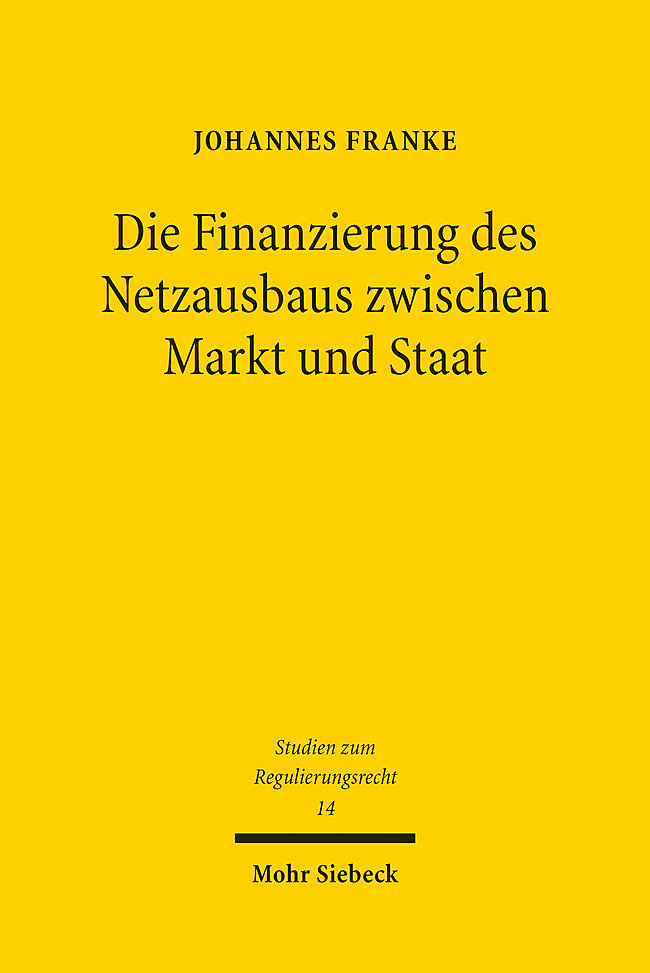 Die Finanzierung des Netzausbaus zwischen Markt und Staat