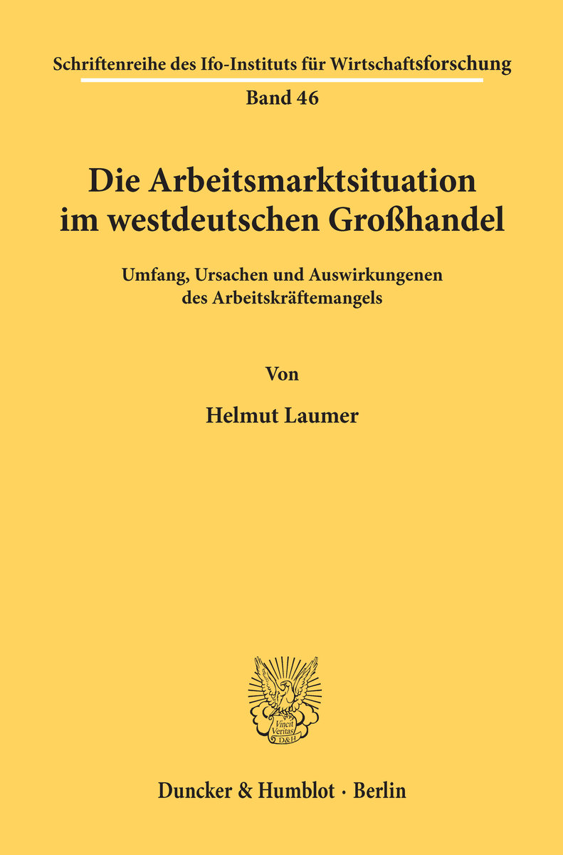 Die Arbeitsmarktsituation im westdeutschen Großhandel.