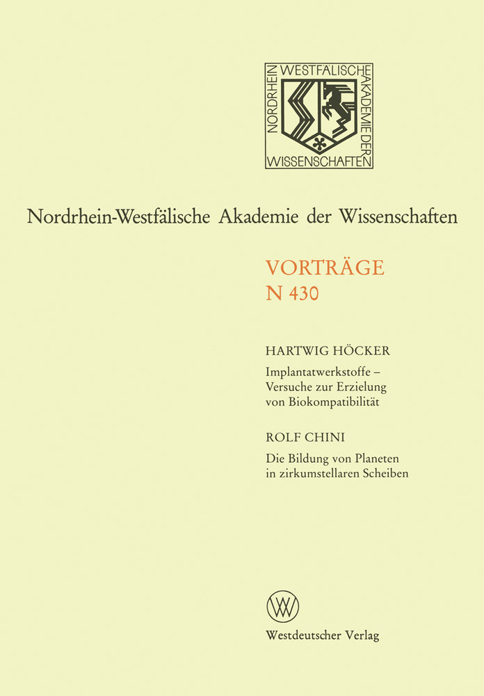 Implantatwerkstoffe - Versuche zur Erzielung von Biokompatibilität. Die Bildung von Planeten in zirkumstellaren Scheiben