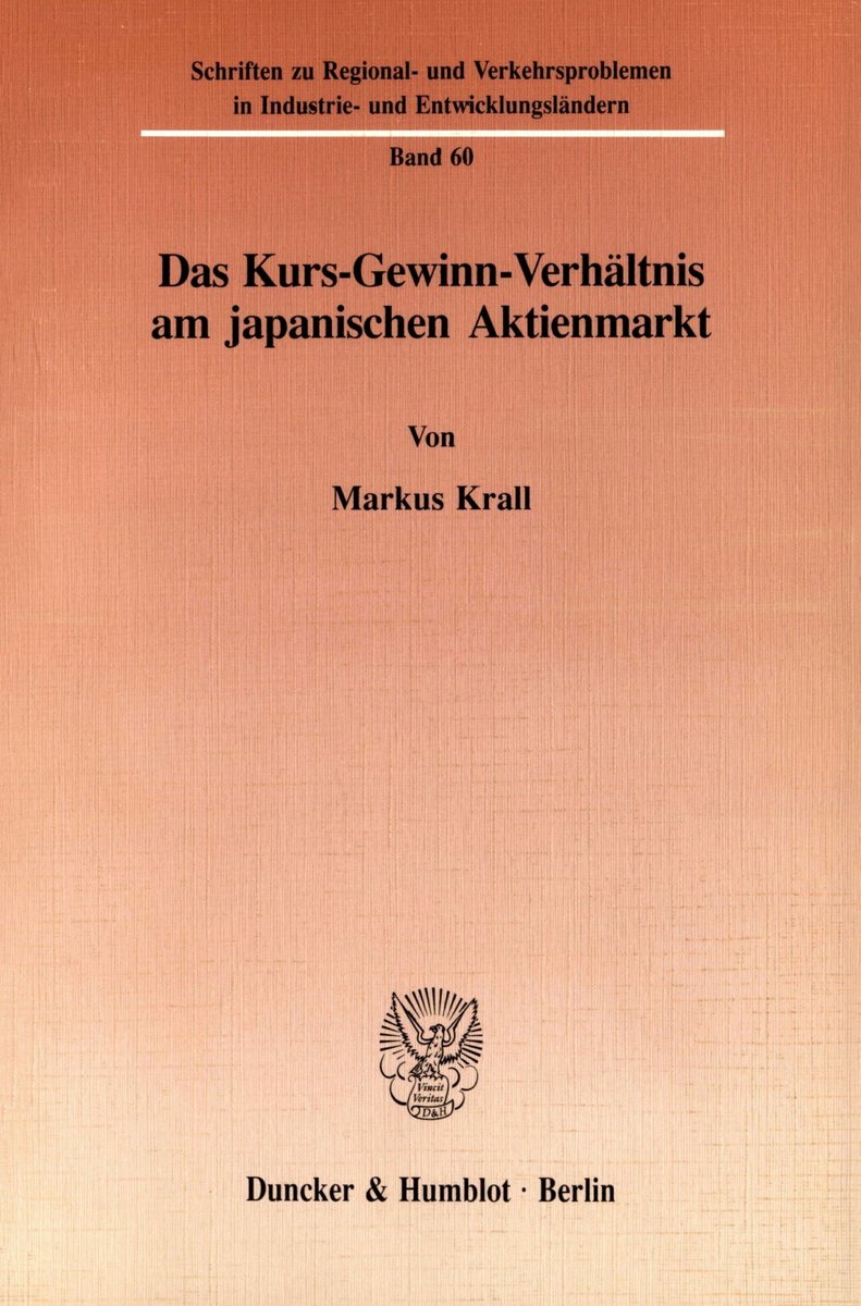 Das Kurs-Gewinn-Verhältnis am japanischen Aktienmarkt.