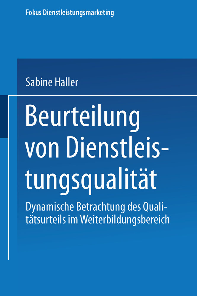 Beurteilung von Dienstleistungsqualität