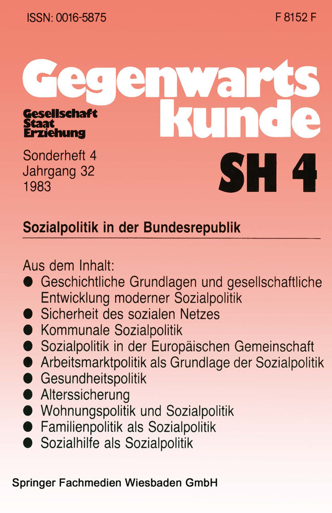 Sozialpolitik in der Bundesrepublik