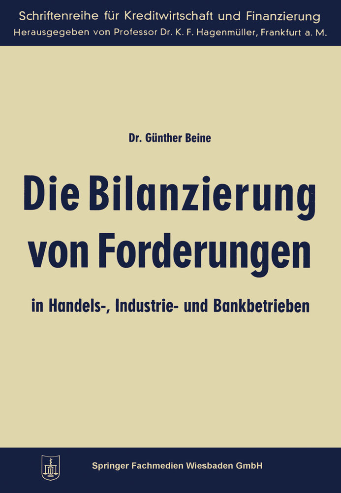 Die Bilanzierung von Forderungen in Handels-, Industrie- und Bankbetrieben