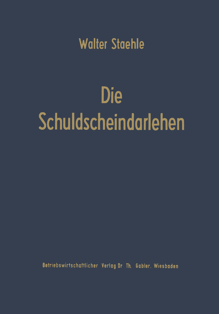 Die Schuldscheindarlehen