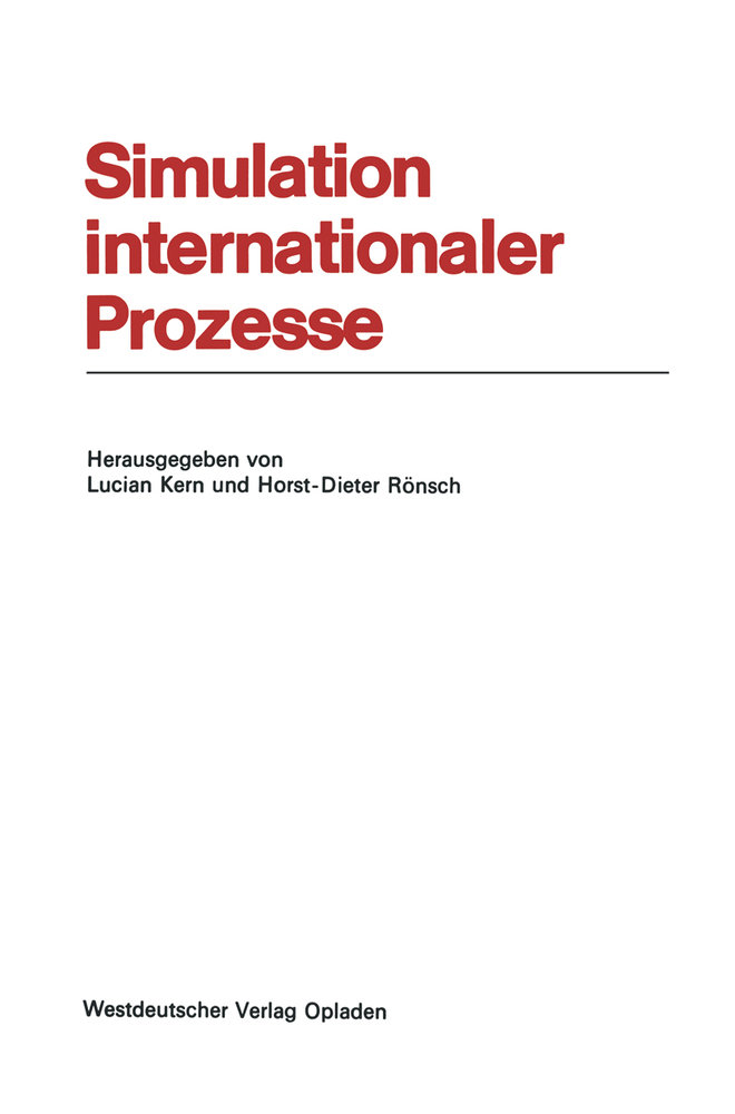 Simulation internationaler Prozesse