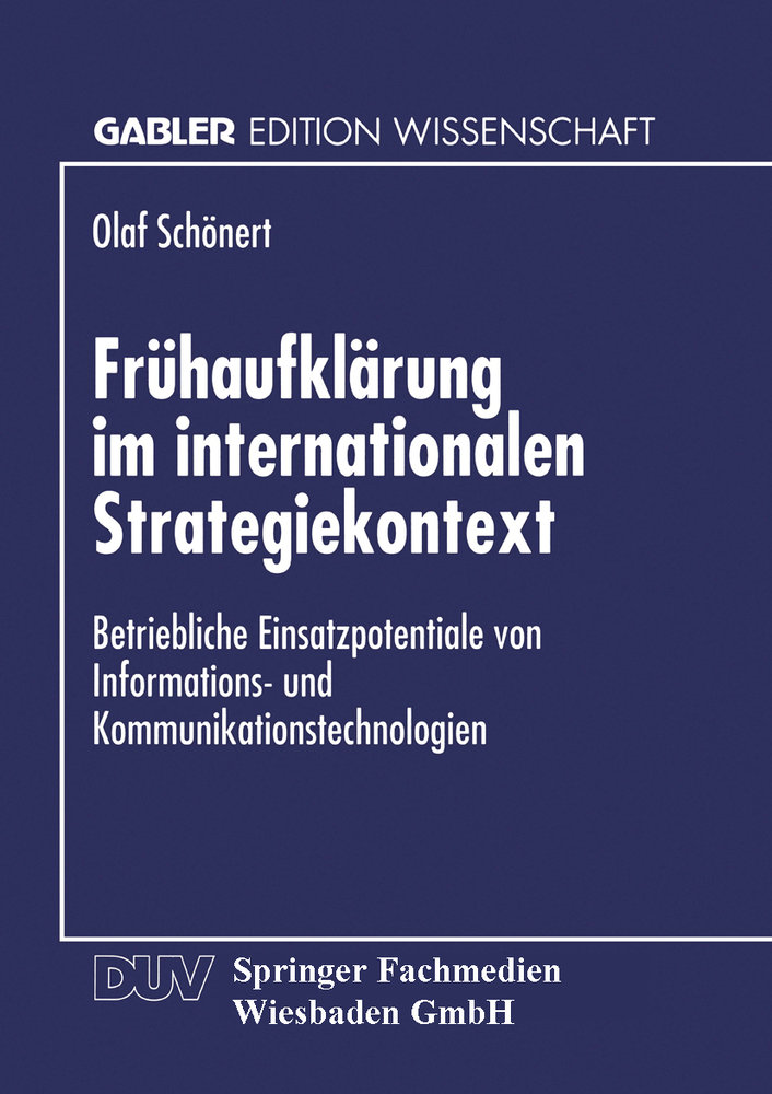 Frühaufklärung im internationalen Strategiekontext