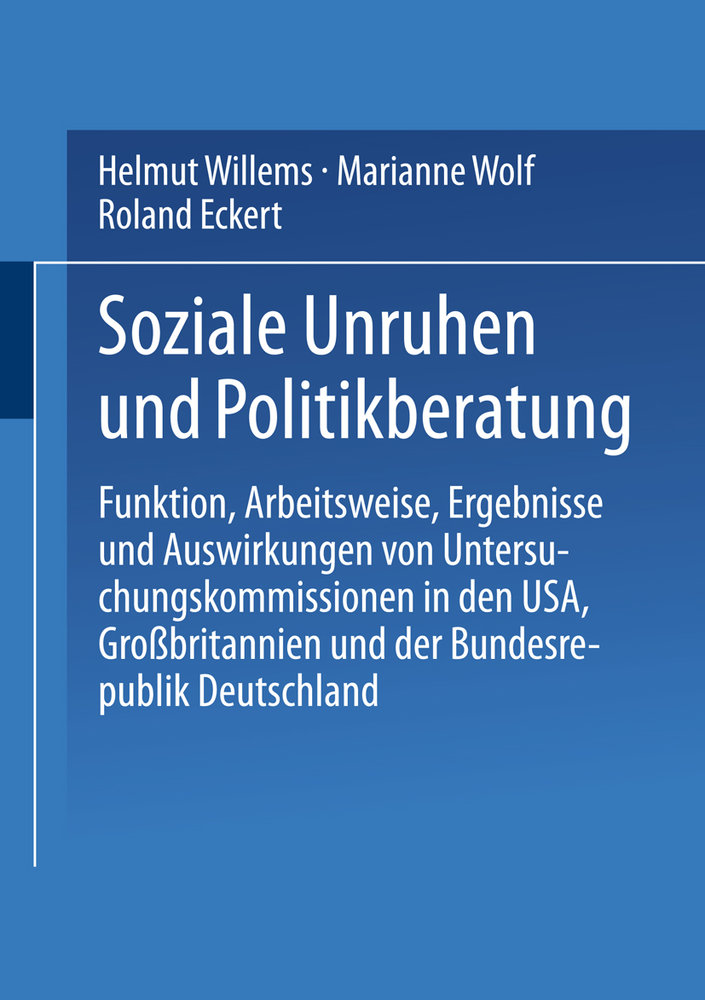 Soziale Unruhen und Politikberatung