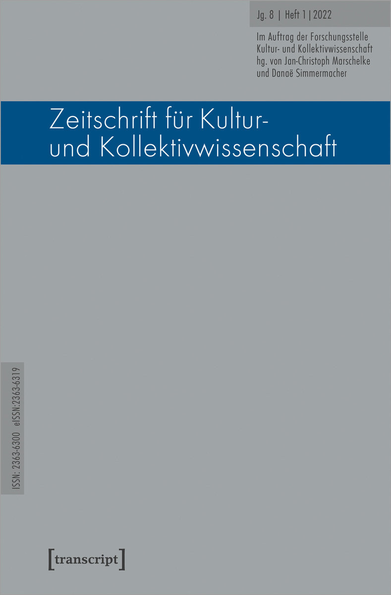 Zeitschrift für Kultur- und Kollektivwissenschaft