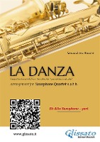 Alto Sax part of 'La Danza' tarantella by Rossini for Saxophone Quartet