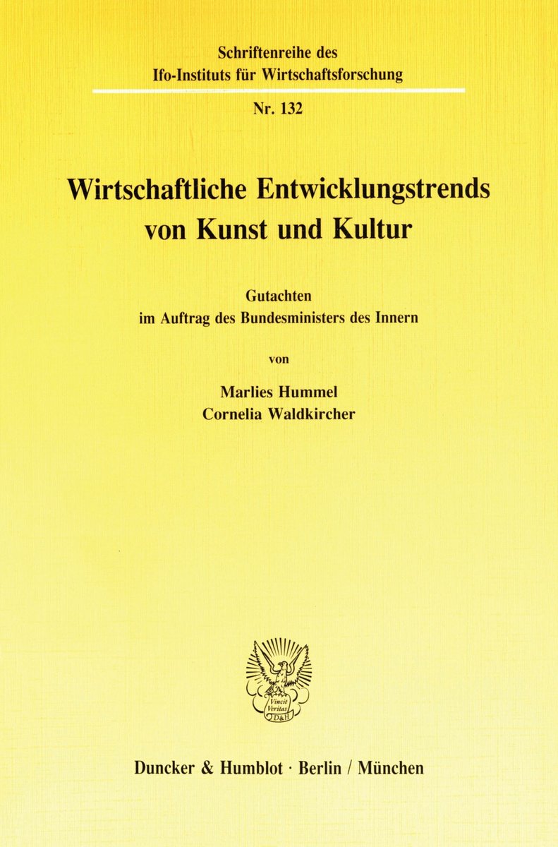 Wirtschaftliche Entwicklungstrends in Kunst und Kultur.