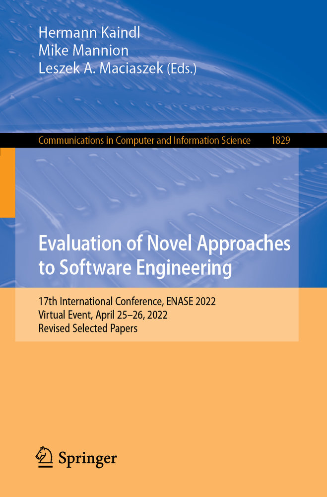 Evaluation of Novel Approaches to Software Engineering