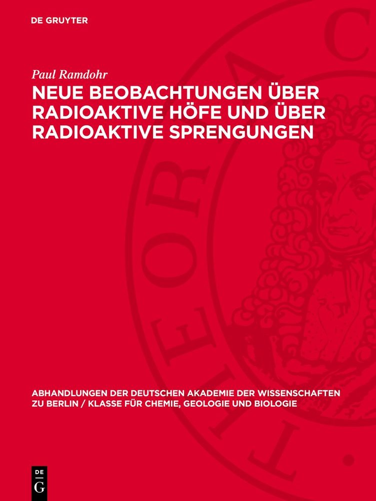 Neue Beobachtungen über radioaktive Höfe und über radioaktive Sprengungen