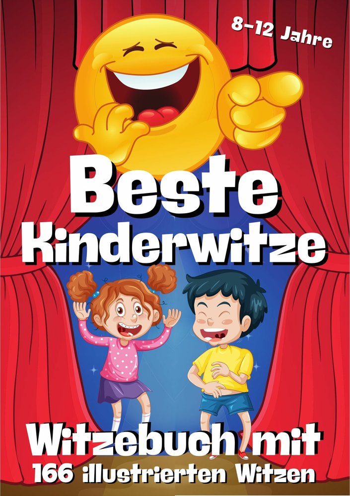 Witzebuch für Kinder - 166 illustrierte Witze mit Cartoons in Farbe - E-Book Witzebuch