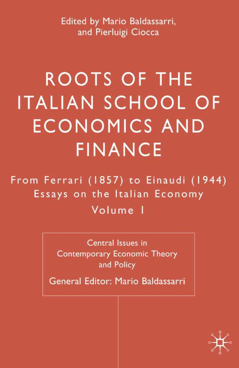 Roots of the Italian School of Economics and Finance