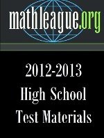 High School Test Materials 2012-2013