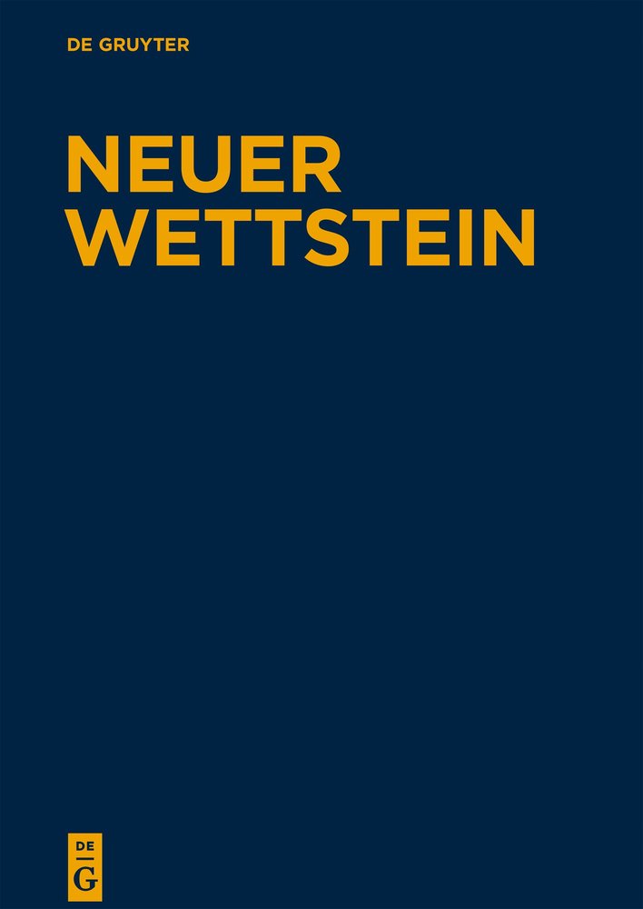 Texte zum Markusevangelium - Neuer Wettstein. Texte zu den Evangelien und zur Apostelgeschichte