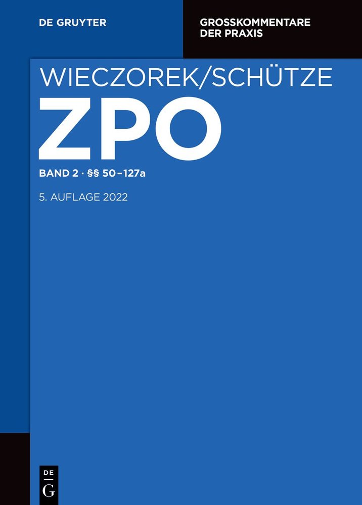 §§ 50-127a - Zivilprozessordnung und Nebengesetze