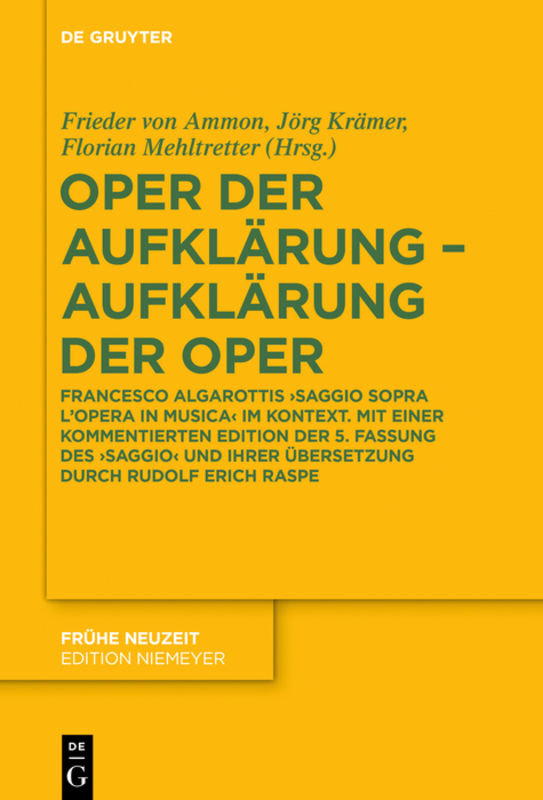 Oper der Aufklärung ¿ Aufklärung der Oper