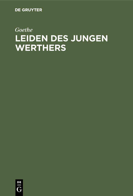 Leiden des jungen Werthers