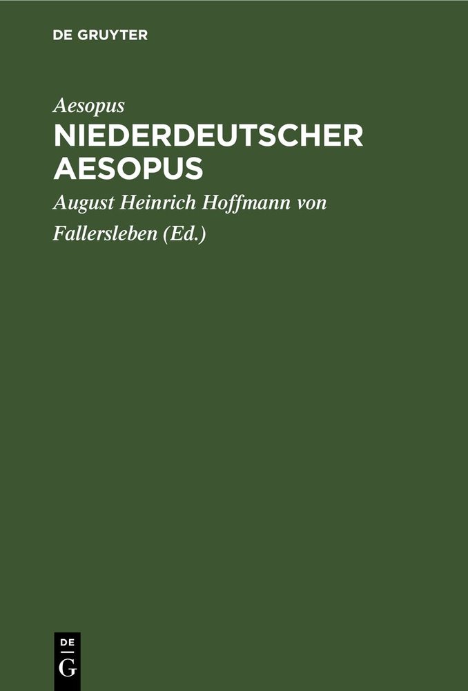 Niederdeutscher Aesopus