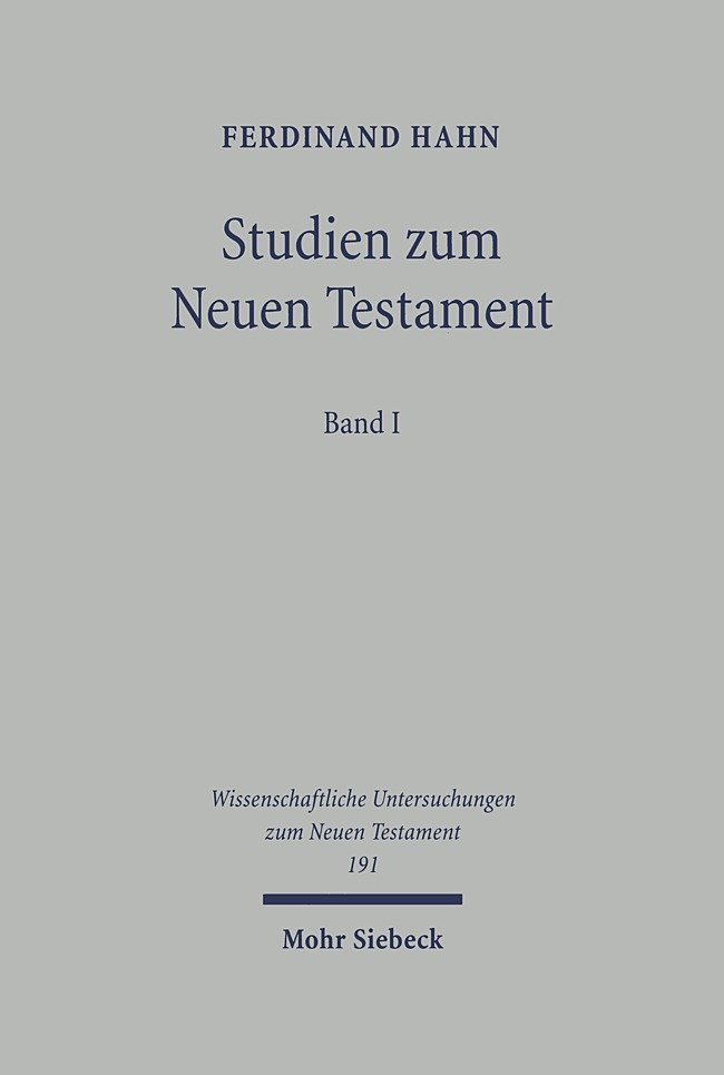 Studien zum Neuen Testament Bd.1