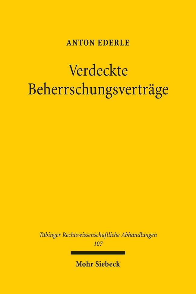 Verdeckte Beherrschungsverträge