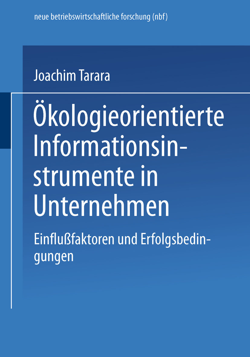 Ökologieorientierte Informationsinstrumente in Unternehmen