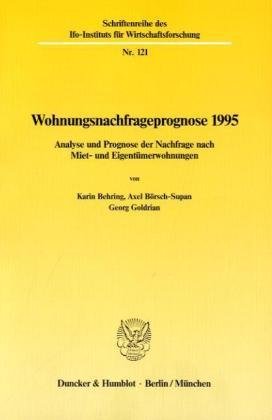 Wohnungsnachfrageprognose 1995.