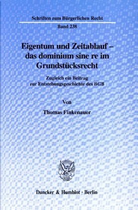 Eigentum und Zeitablauf - das dominium sine re im Grundstücksrecht.