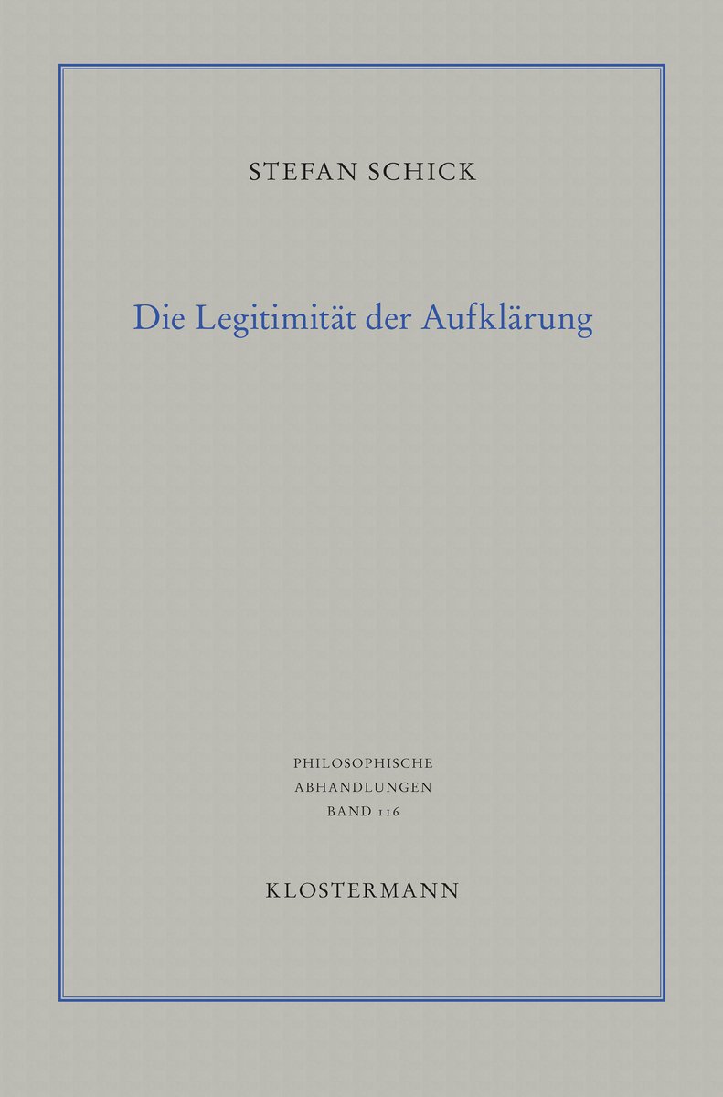 Die Legitimität der Aufklärung