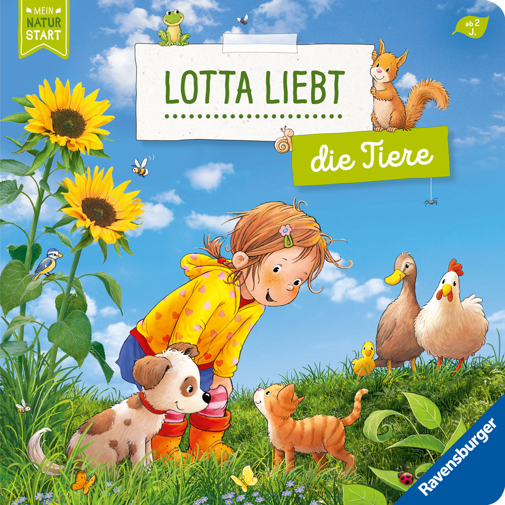 Lotta liebt die Tiere - Sach-Bilderbuch über Tiere ab 2 Jahre, Kinderbuch ab 2 Jahre, Sachwissen, Pappbilderbuch