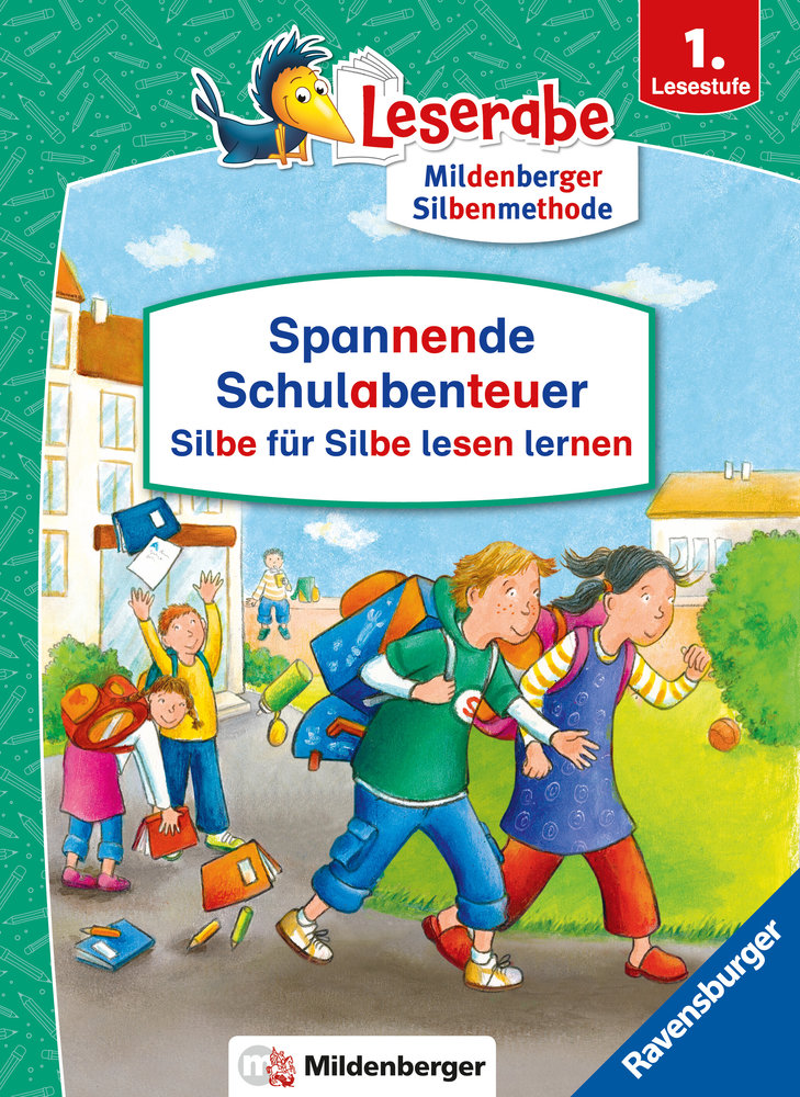 Spannende Schulabenteuer - Silbe für Silbe lesen lernen - Leserabe 1. Klasse - Erstlesebuch für Kinder ab 6 Jahren