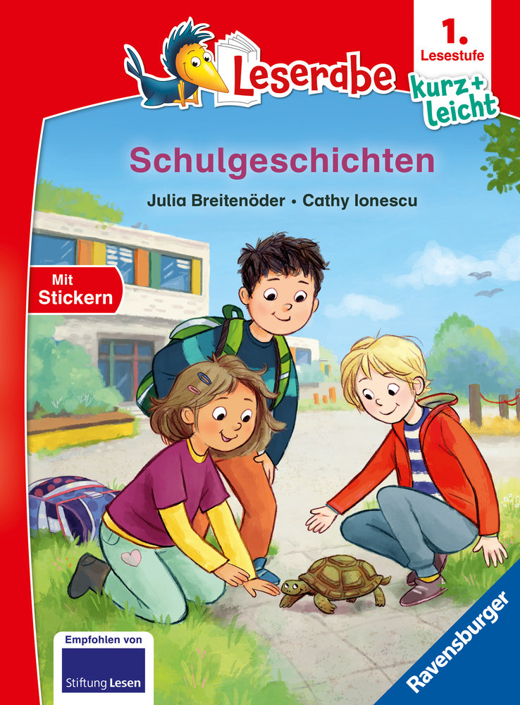 Schulgeschichten - lesen lernen mit dem Leseraben - Erstlesebuch - Kinderbuch ab 6 Jahren - Lesenlernen 1. Klasse Jungen