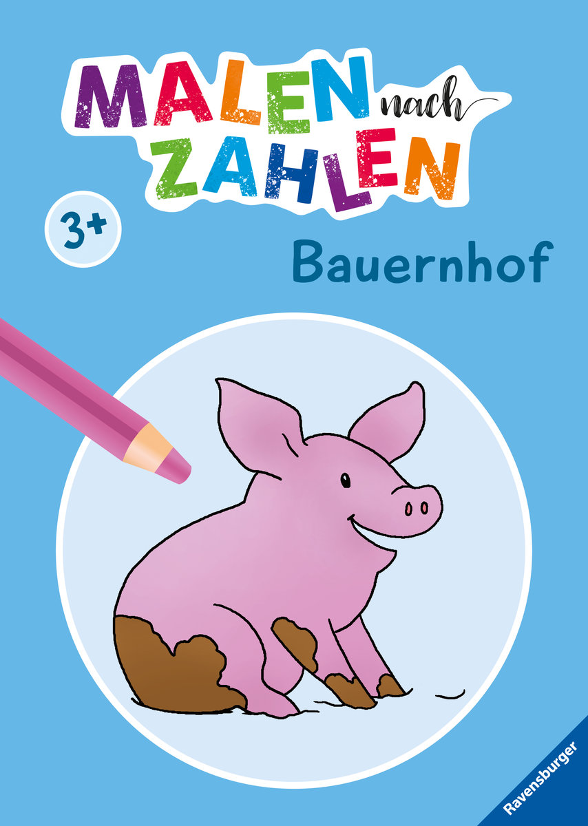 Malen nach Zahlen ab 3: Bauernhof