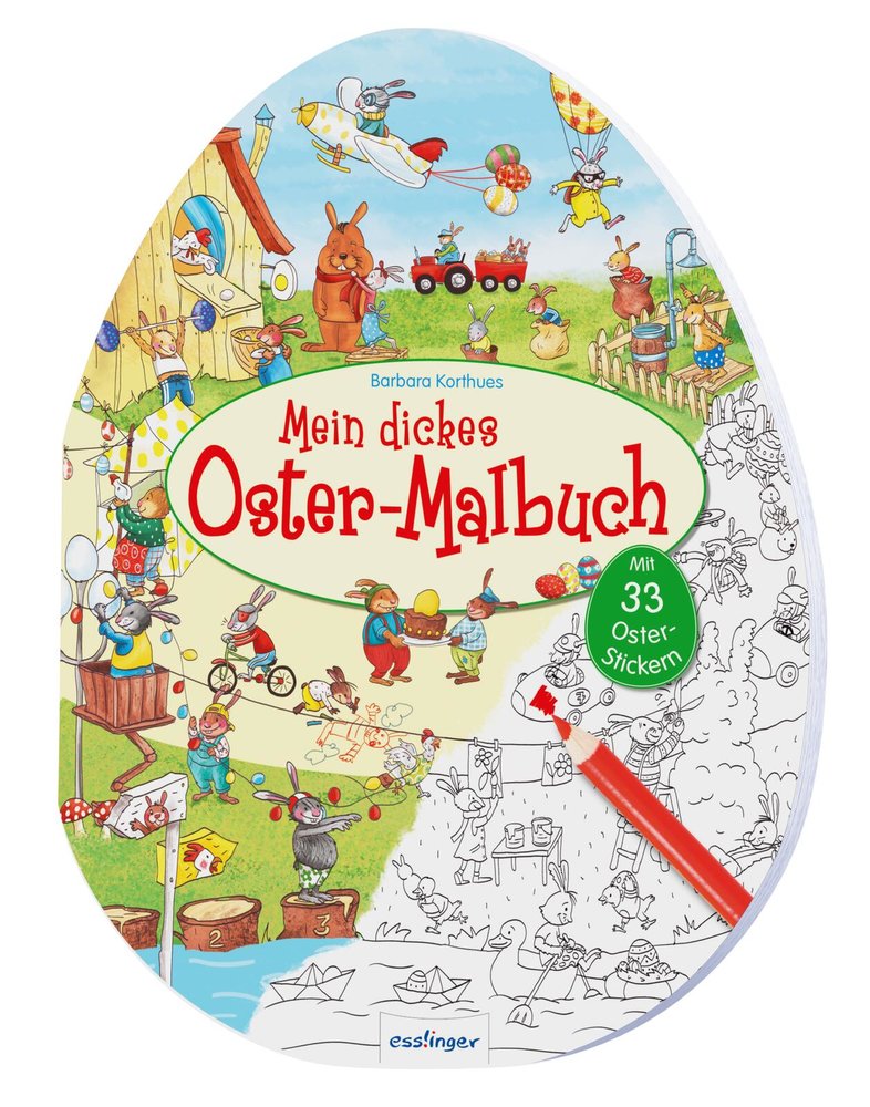 Mein dickes Oster-Malbuch