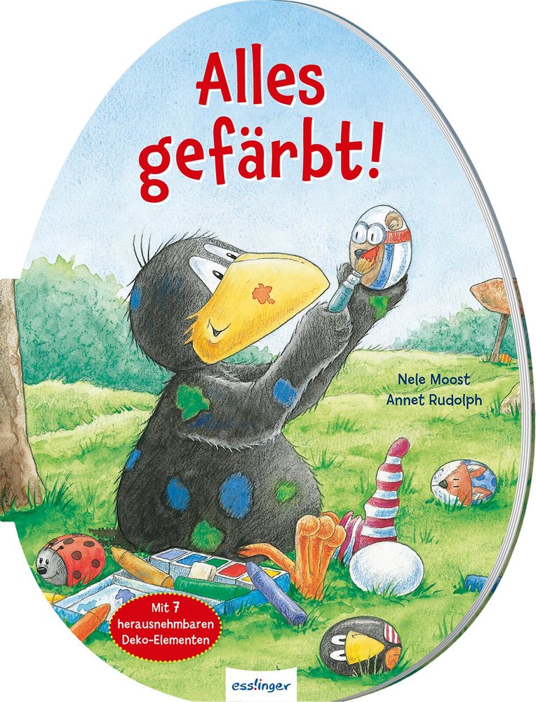 Der kleine Rabe Socke: Alles gefärbt! Konturgestanzt